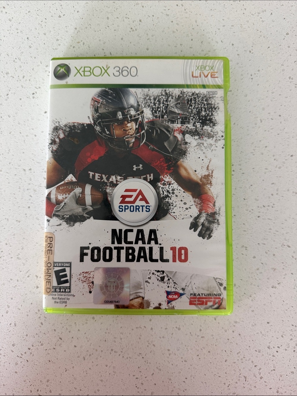 EA SPORTS NCAA Football 10 (Xbox 360) — Black & Red Cover